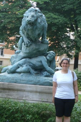 Lion statue
